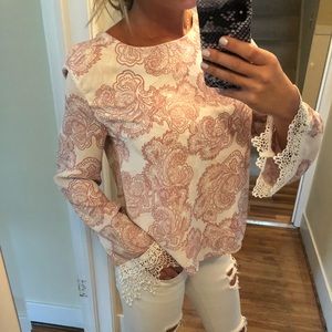 paisley print top